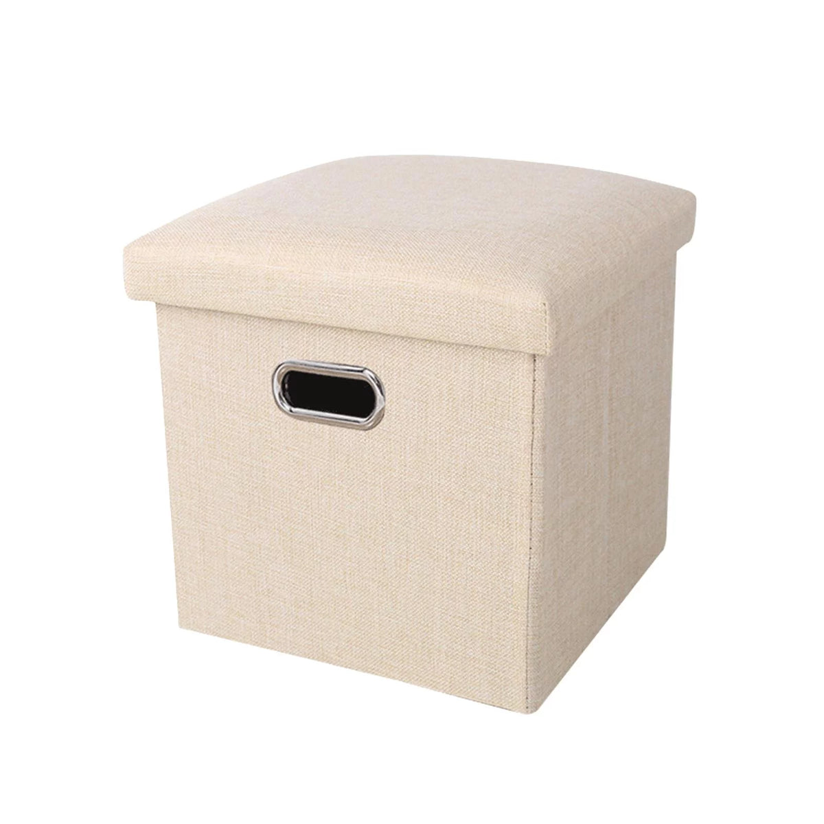 Beige Storage Ottoman Bench T8262