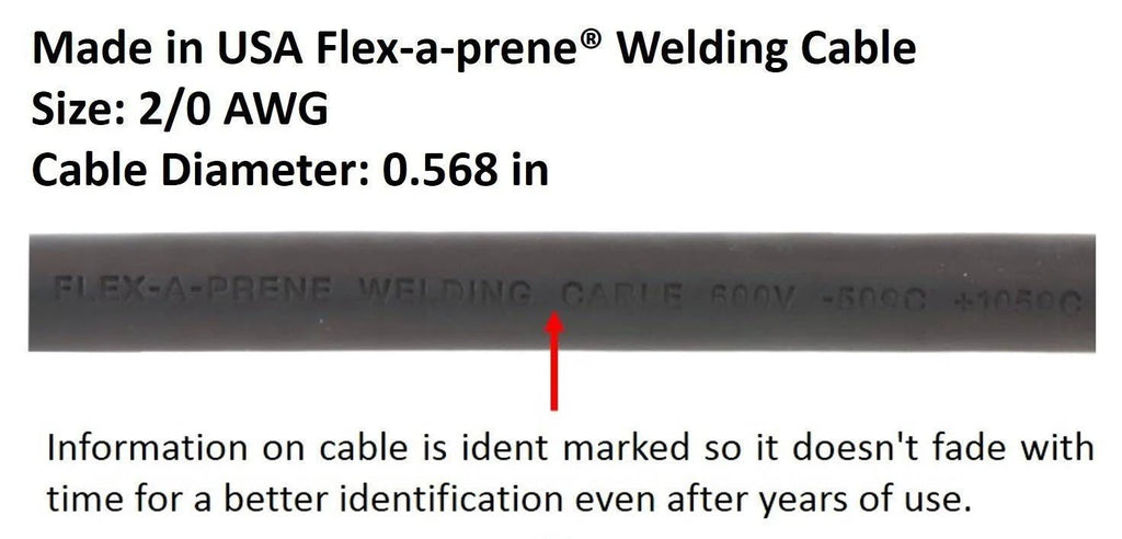 2/0 AWG Welding Leads Assembly Set with Dinse Connector L54212
