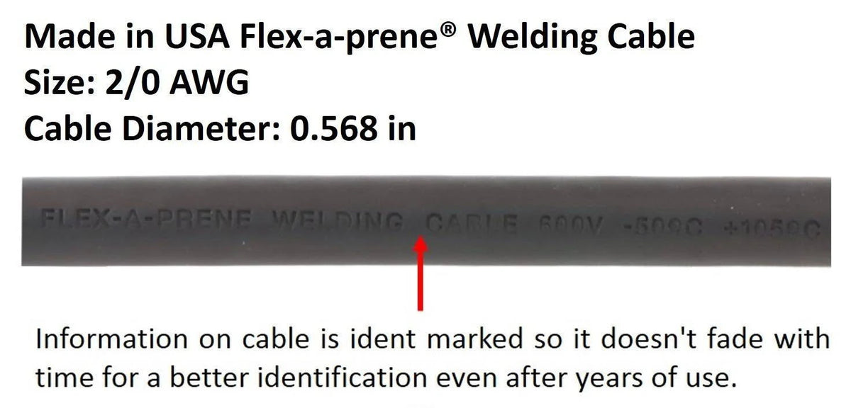 2/0 AWG Welding Leads Assembly Set with Dinse Connector L54212