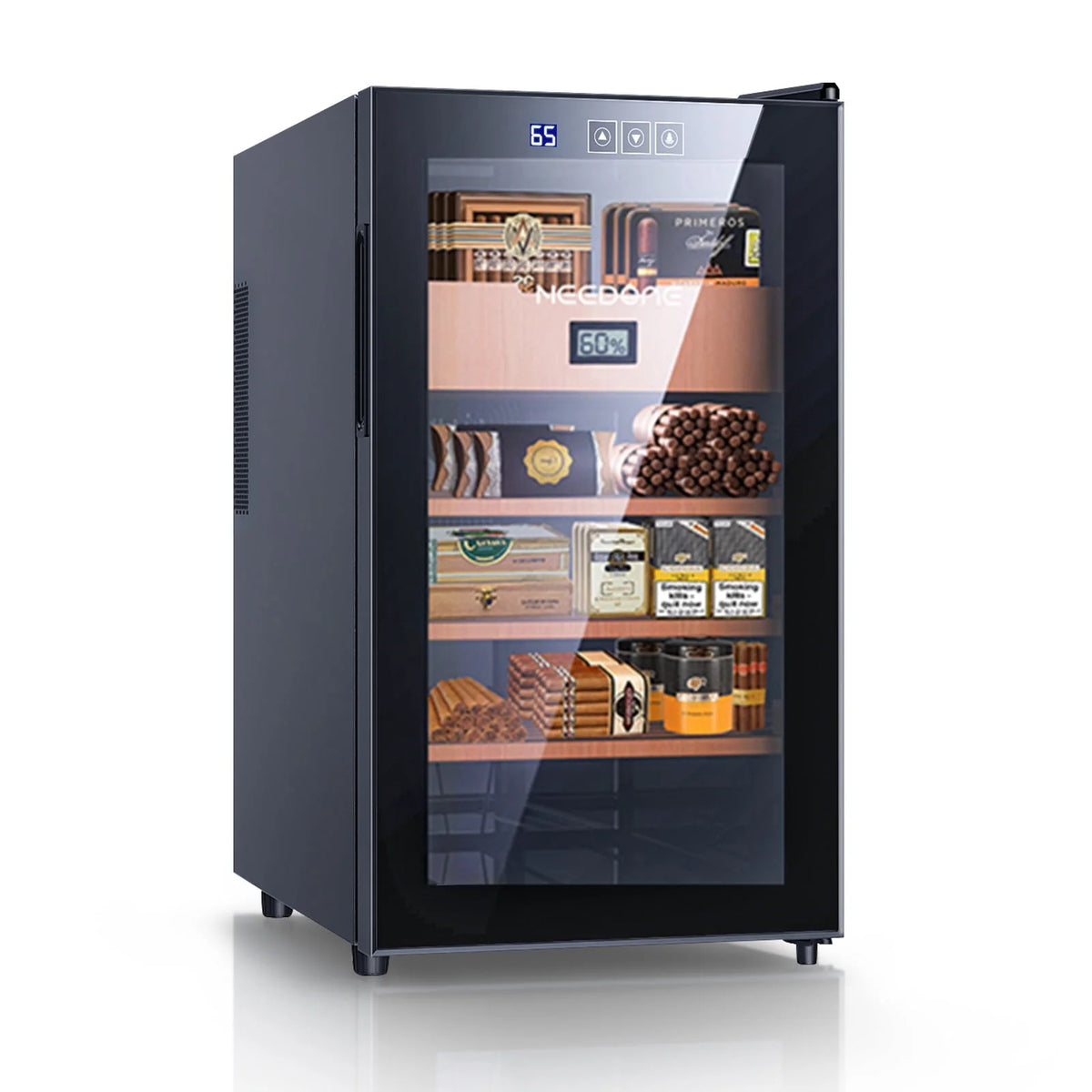 48L Electric Cigar Humidor with Cedar Shelves & Hygrometer Q955