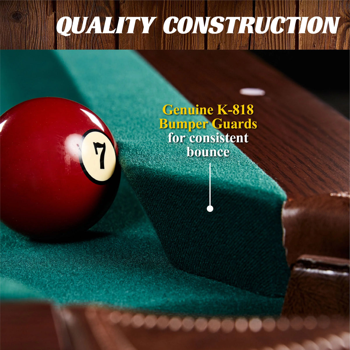 Burgundy Pool Table with Cue Rack and Dartboard Set I67912