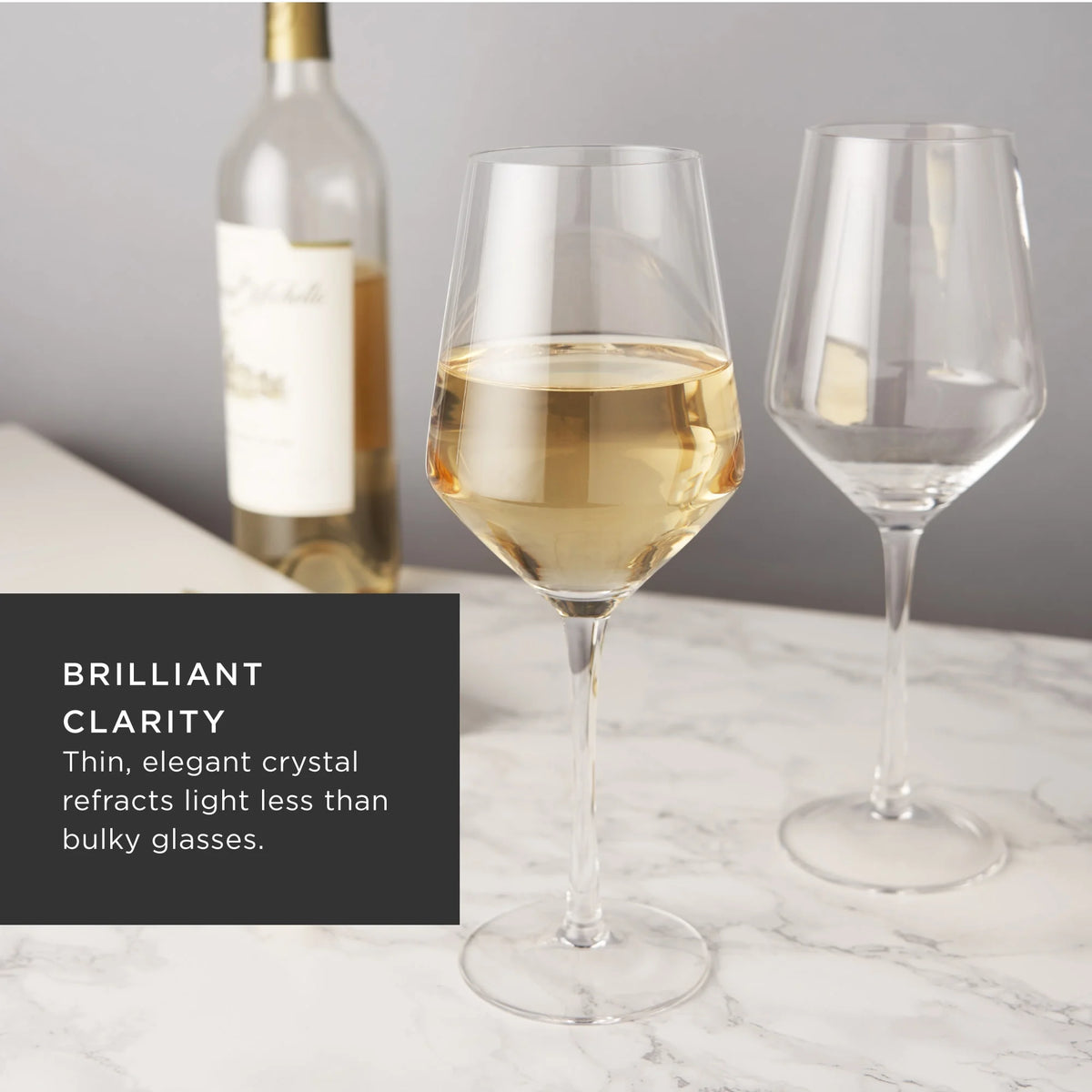 Crystal Chardonnay Wine Glasses Set of 2 K765022