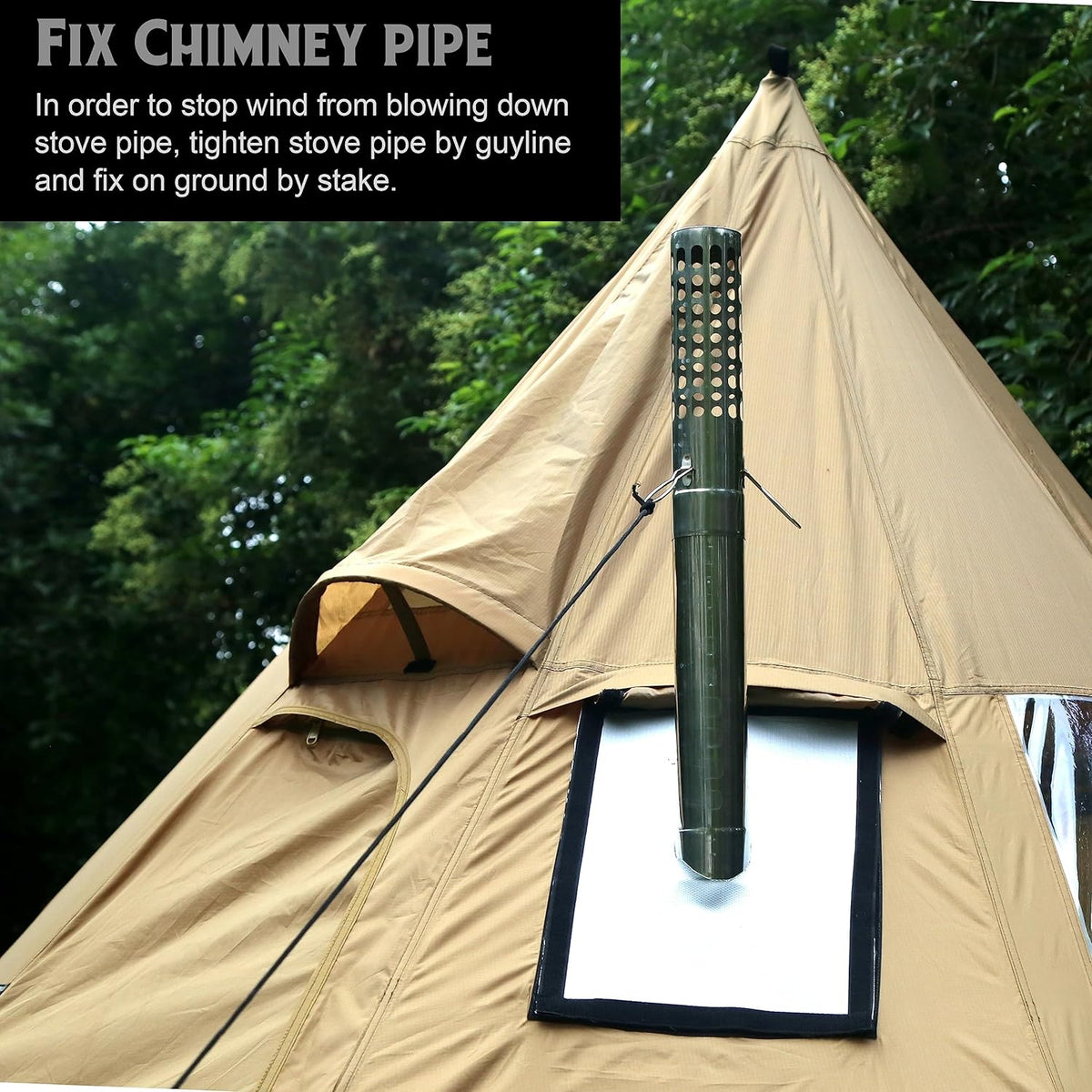 XL Wood Burning Tent Stove Z56482