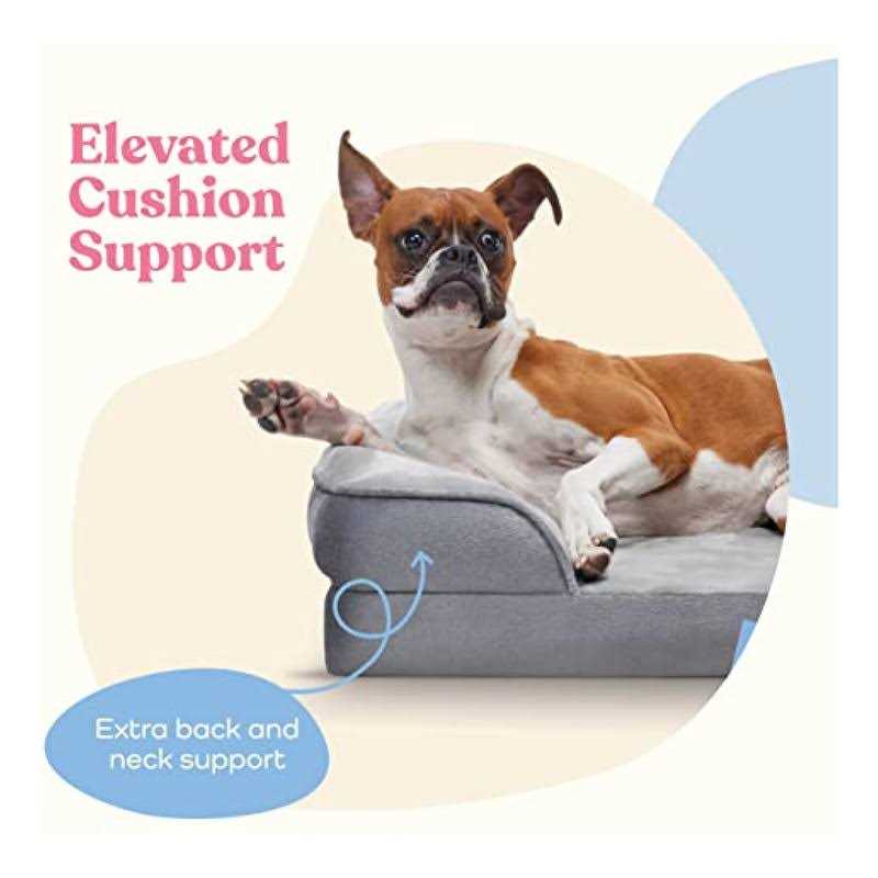 Waterproof Plush Dog Bed with Removable Washable Cover Y5404