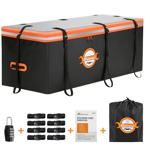 Waterproof 20 Cubic Feet Hitch Cargo Carrier Bag with 8 Straps Y634