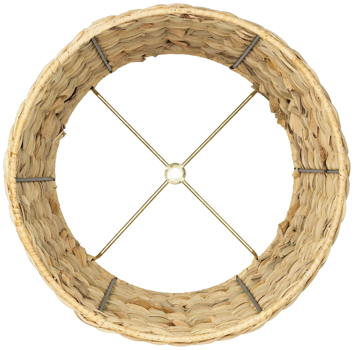 Set of 2 Woven Seagrass Drum Lamp Shades Z60618