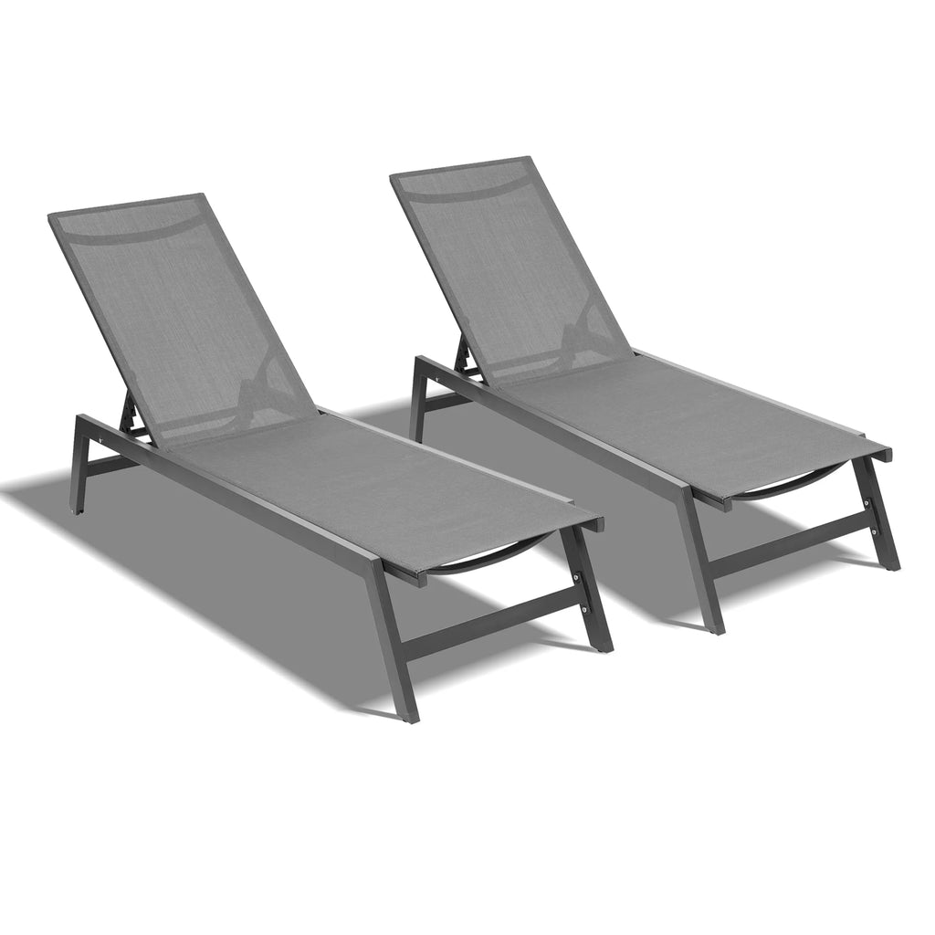 Adjustable Aluminum Outdoor Chaise Lounge Chair G370