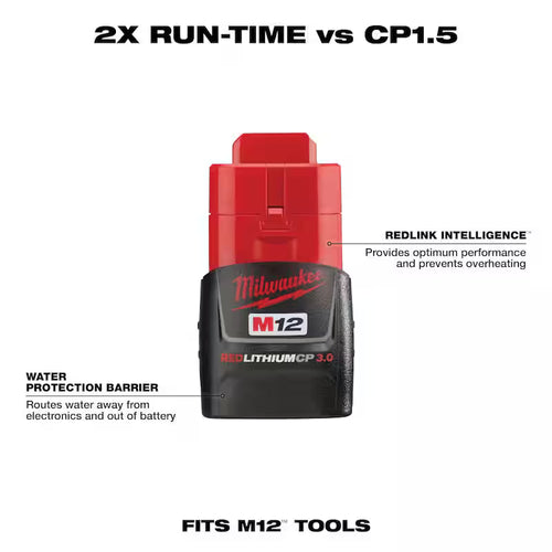 12-Volt Lithium-Ion Compact Battery Pack 3.0Ah 4-Pack L189377