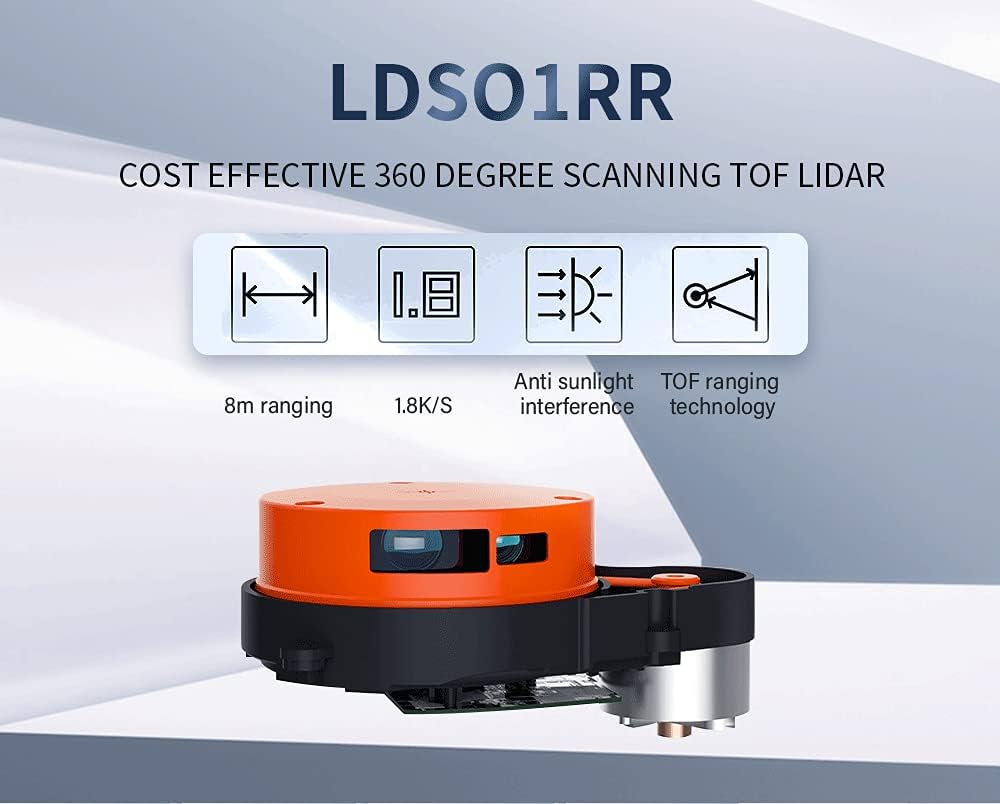 TOF Lidar 5Hz 9Meter UART Communication by USB Type-C for Robot Measure Range Create Map R9311