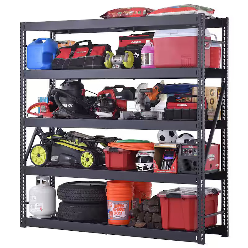 5-Tier Steel Garage Storage Shelving Unit in Black B904