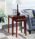 Mahogany Accent End Table Pack of 2 F97294