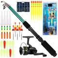 Telescopic Fishing Rod and Reel Combo 127pcs Fishing Tackle Set I5131
