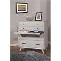 Gray 4 Drawer Chest with Pull Out Tray K6821