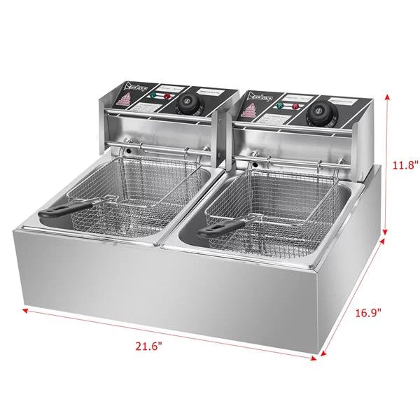 5000W 12L Stainless Steel Electric Fryer B4546