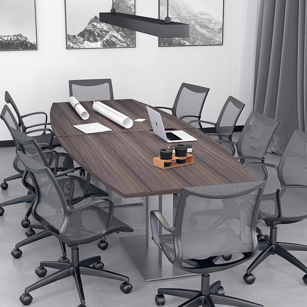 10 Person Boat Shaped Conference Table W728