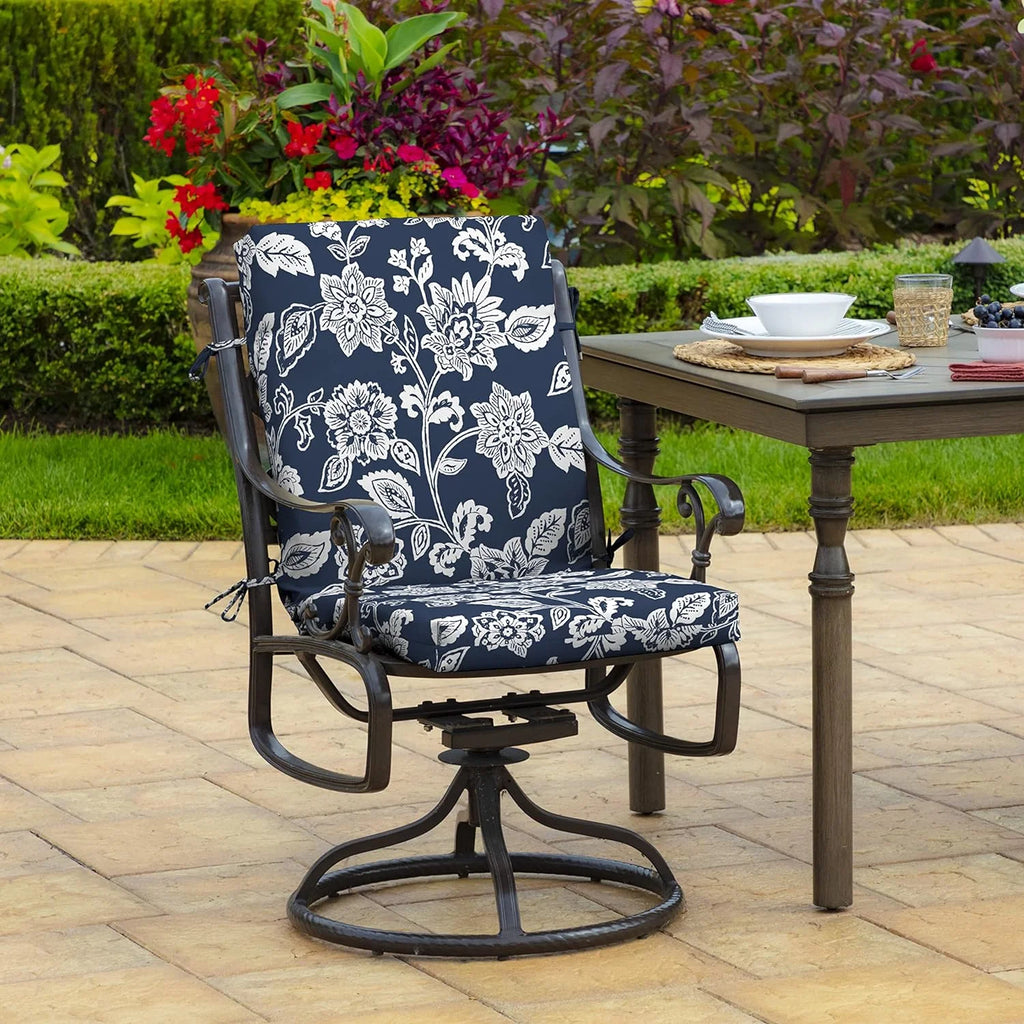 Sapphire Blue Outdoor Dining Chair Cushion 20 X 20 M267