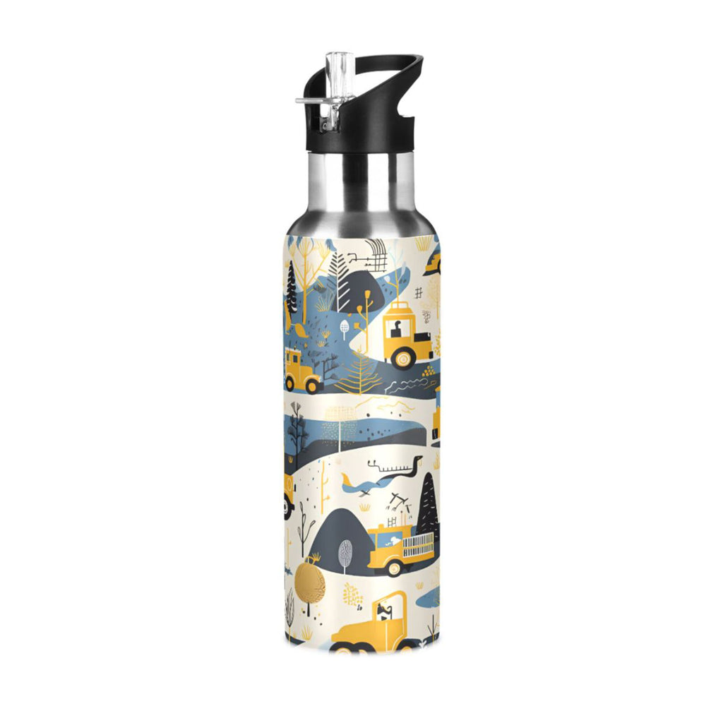 Stainless Steel Insulated Water Bottle with Straw Lid S8976