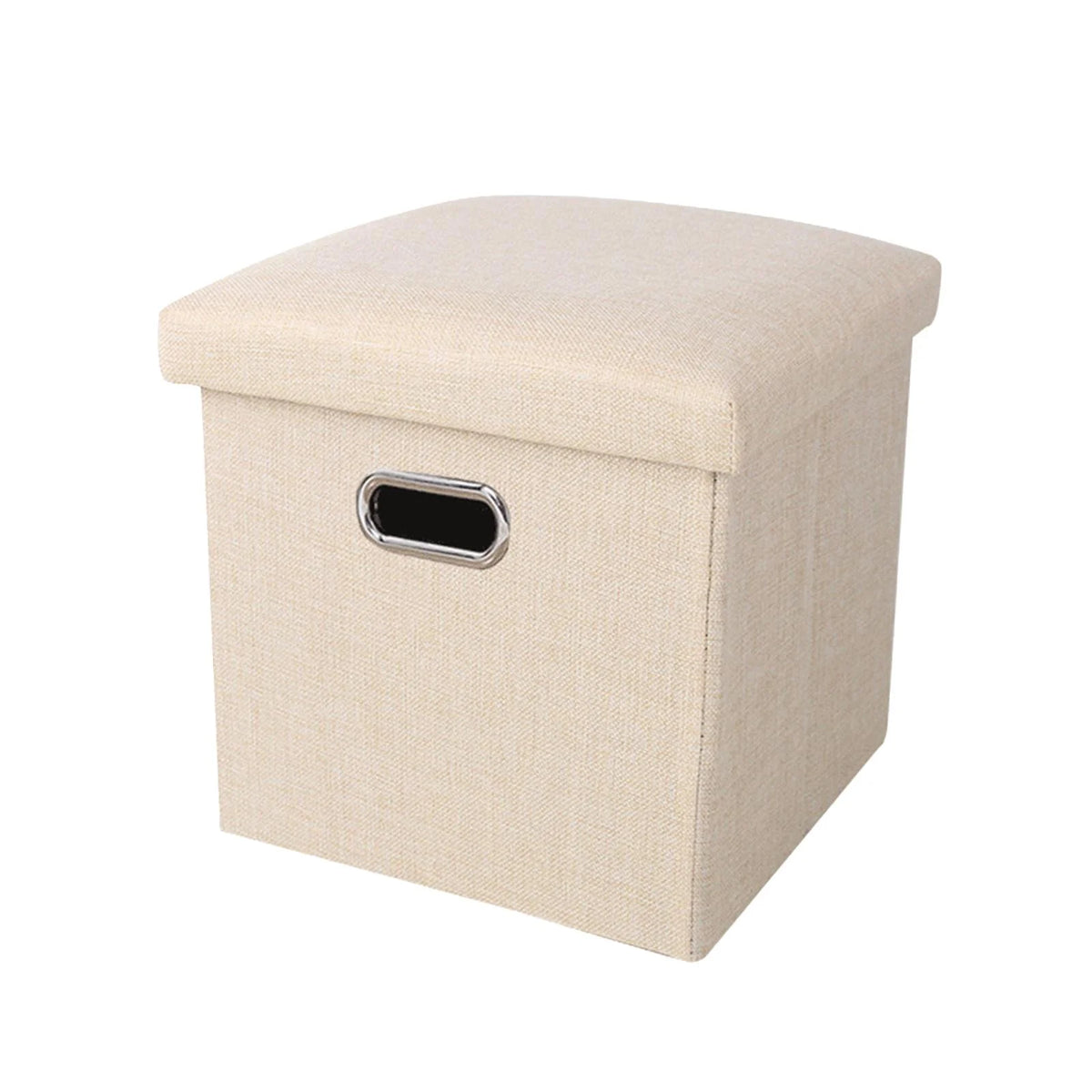 Beige Storage Ottoman Bench T8262