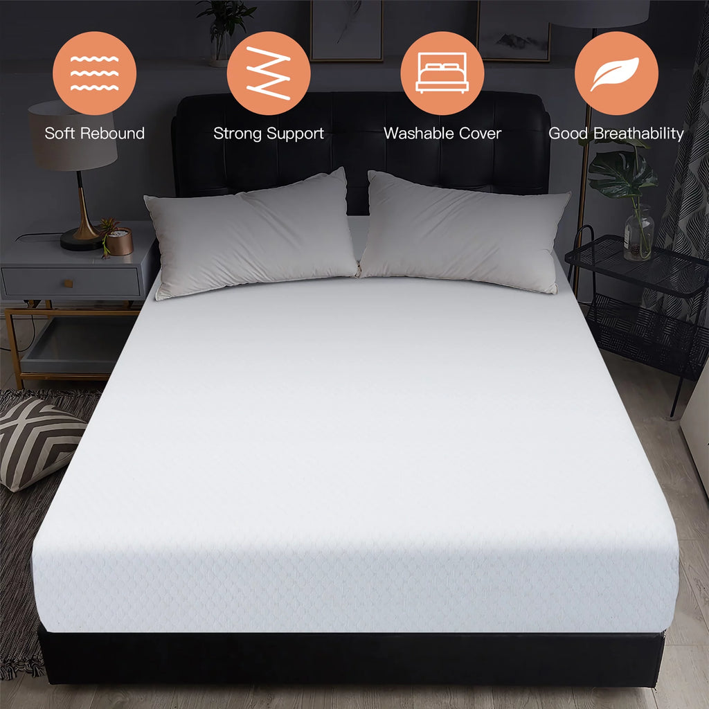 Twin Size 8'' Jacquard Foam Mattress Medium Firm J1293