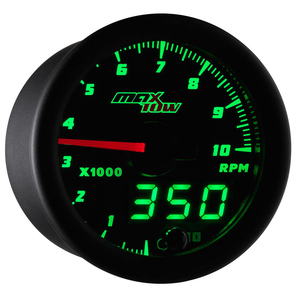 Black and Green Tachometer Gauge C504