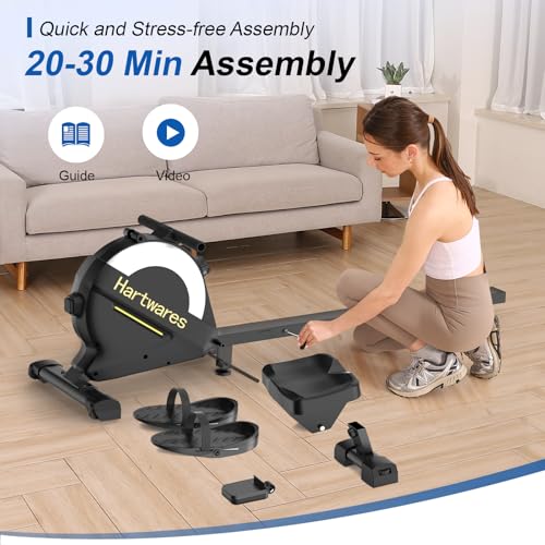 Magnetic Rowing Machine with 16 Levels Quiet Resistance F883