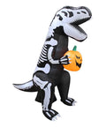 Halloween Inflatable Skeleton Dinosaur T-Rex with Pumpkin Lights D151