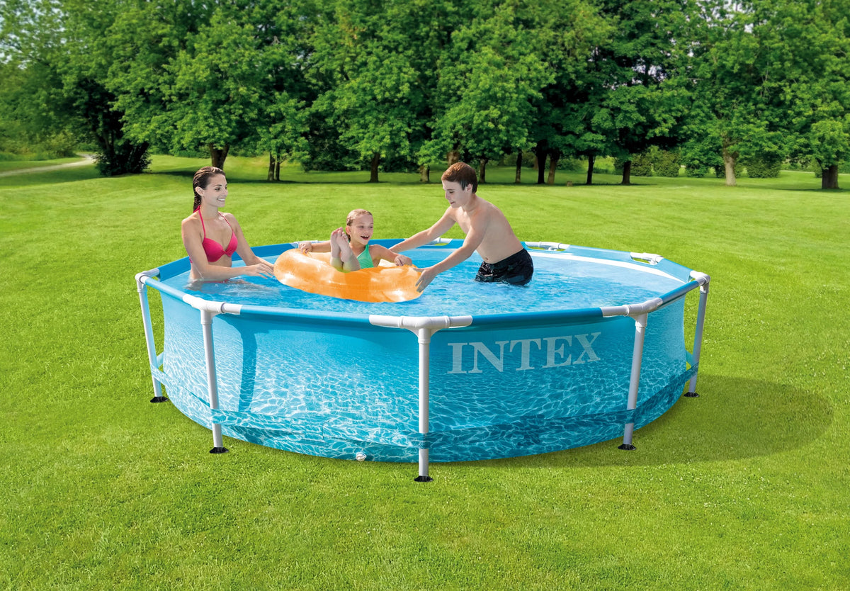 10' x 30 Metal Frame Swimming Pool with Filter Pump K740862