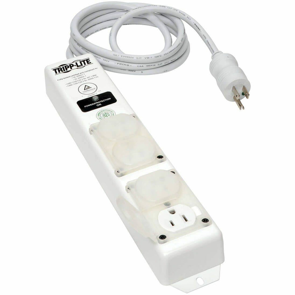 Metal 4 Outlet Surge Protector Power Strip G3531
