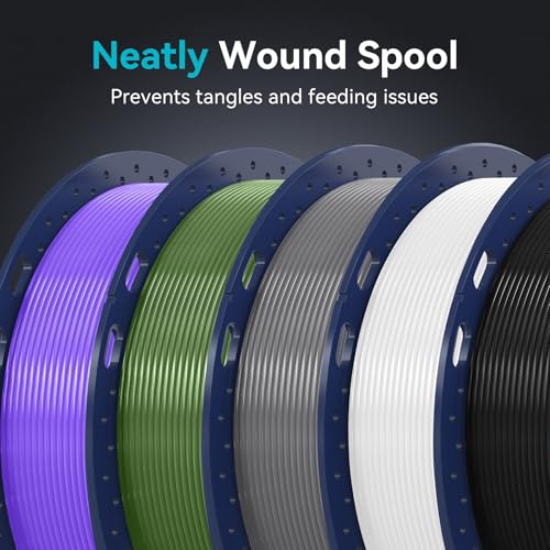 PLA+ 3D Printer Filament 1.75mm 8 Packs 0.25kg Each Spool H362475