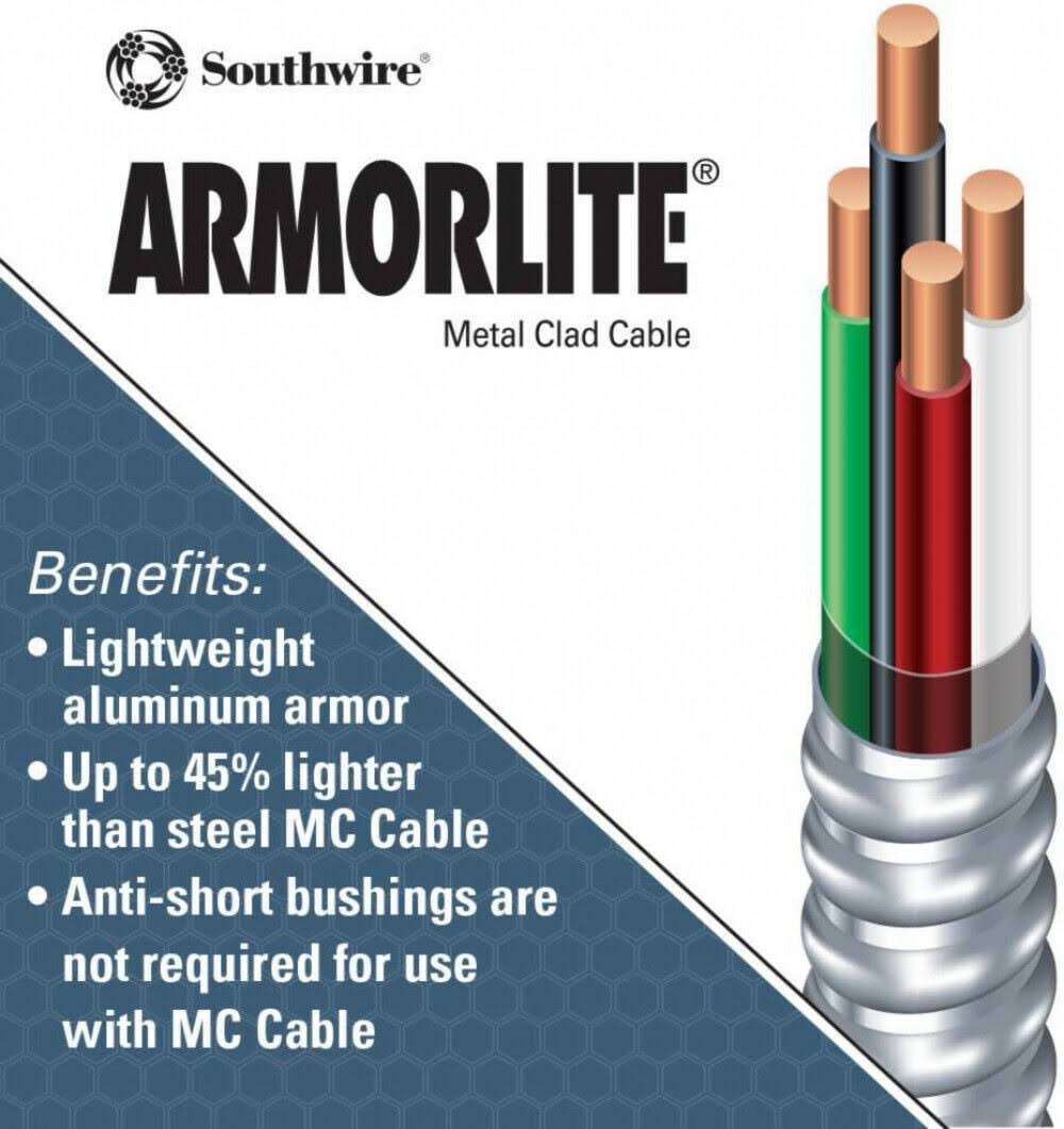 10/3 x 125 ft. Solid Cu MC Cable Q9803