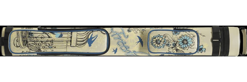 2x2 Hard Embroidered Cue Case B886