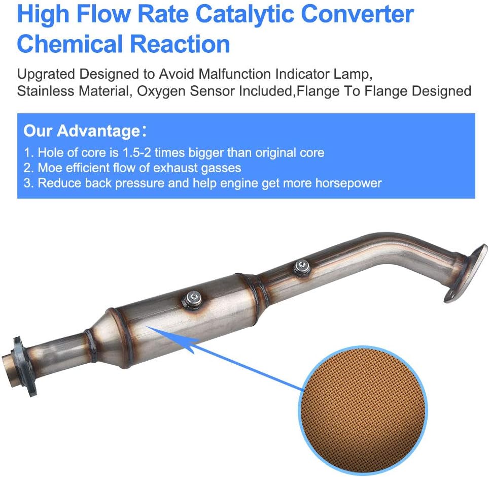 Catalytic Converter for Honda Element 2.4L L4 2003-2011 Direct-Fit Stainless Steel C730