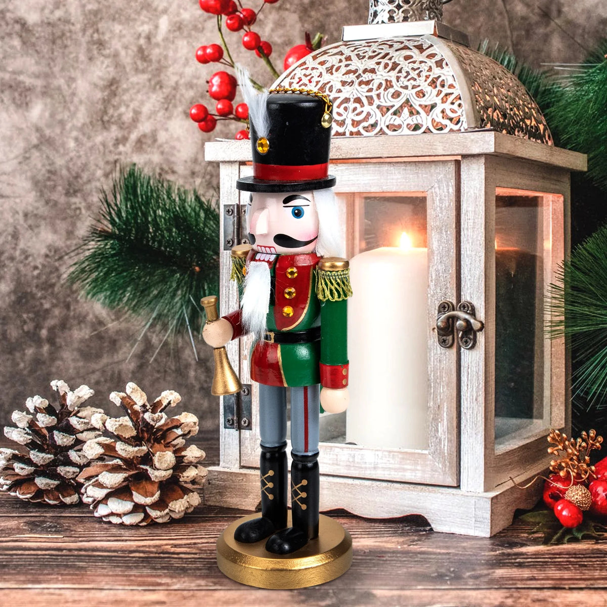 3 Pieces Nutcracker Wood Decor C3650