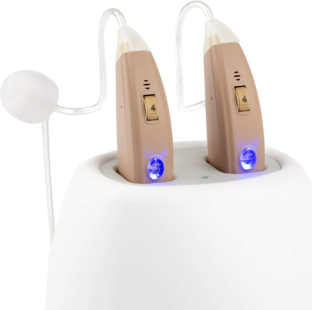 Rechargeable Hearing Aids with Dual Microphone Noise Cancelling C617463