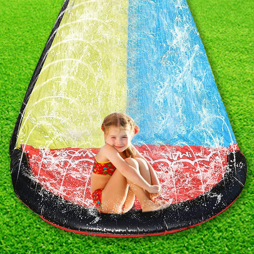 15.5ft Double Race Lanes Water Slide T696667