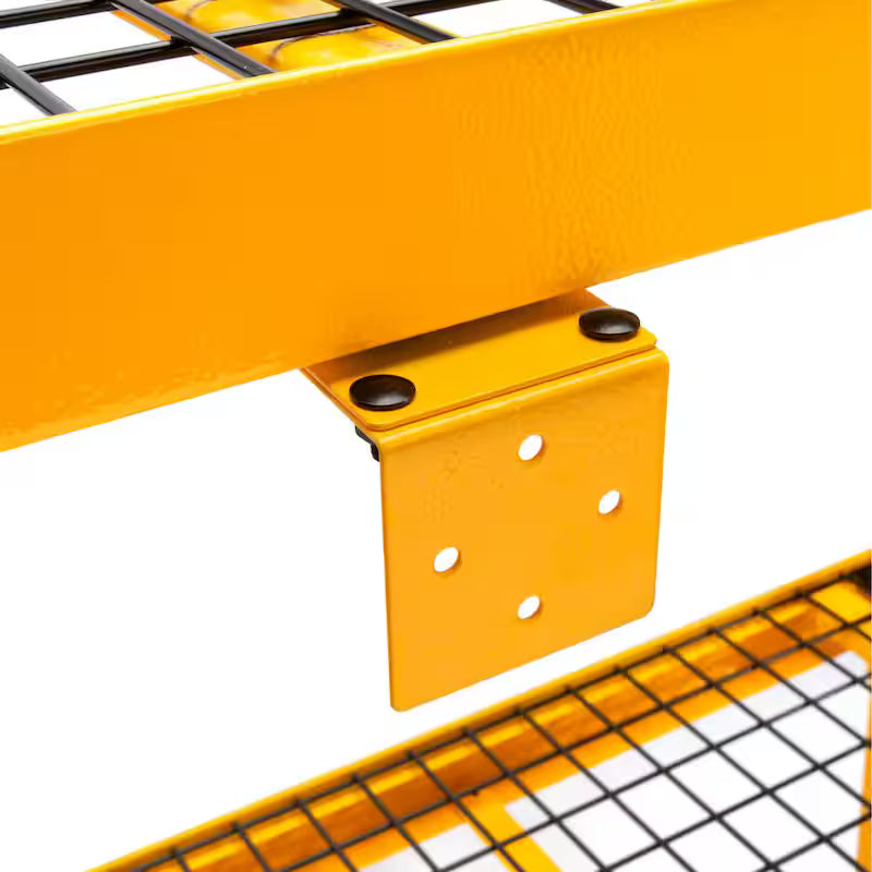 Yellow 3-Tier Wire Steel Shelving Unit E19123