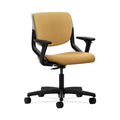 Platinum Shell Mustard Fabric Office Chair U516390