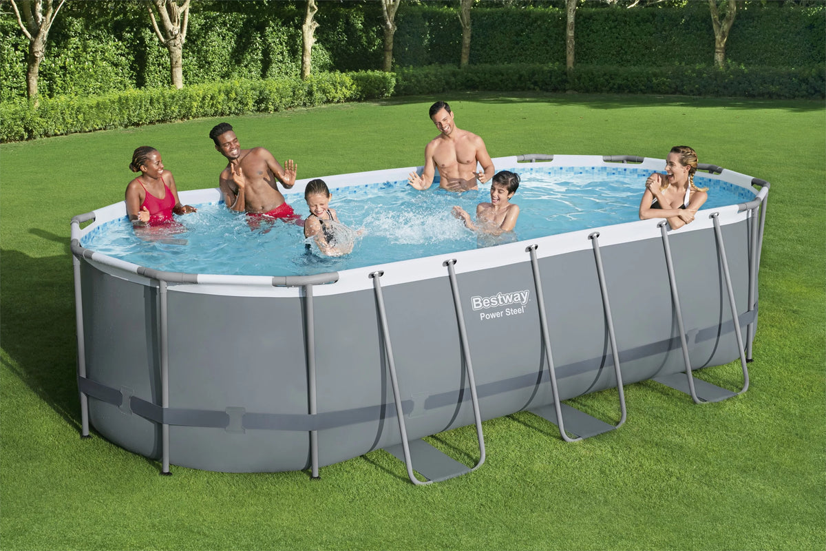 18' x 9' x 48'' Oval Above Ground Pool Set I4800