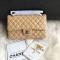 Apricot Medium Lambskin Leather Flap Bag U276