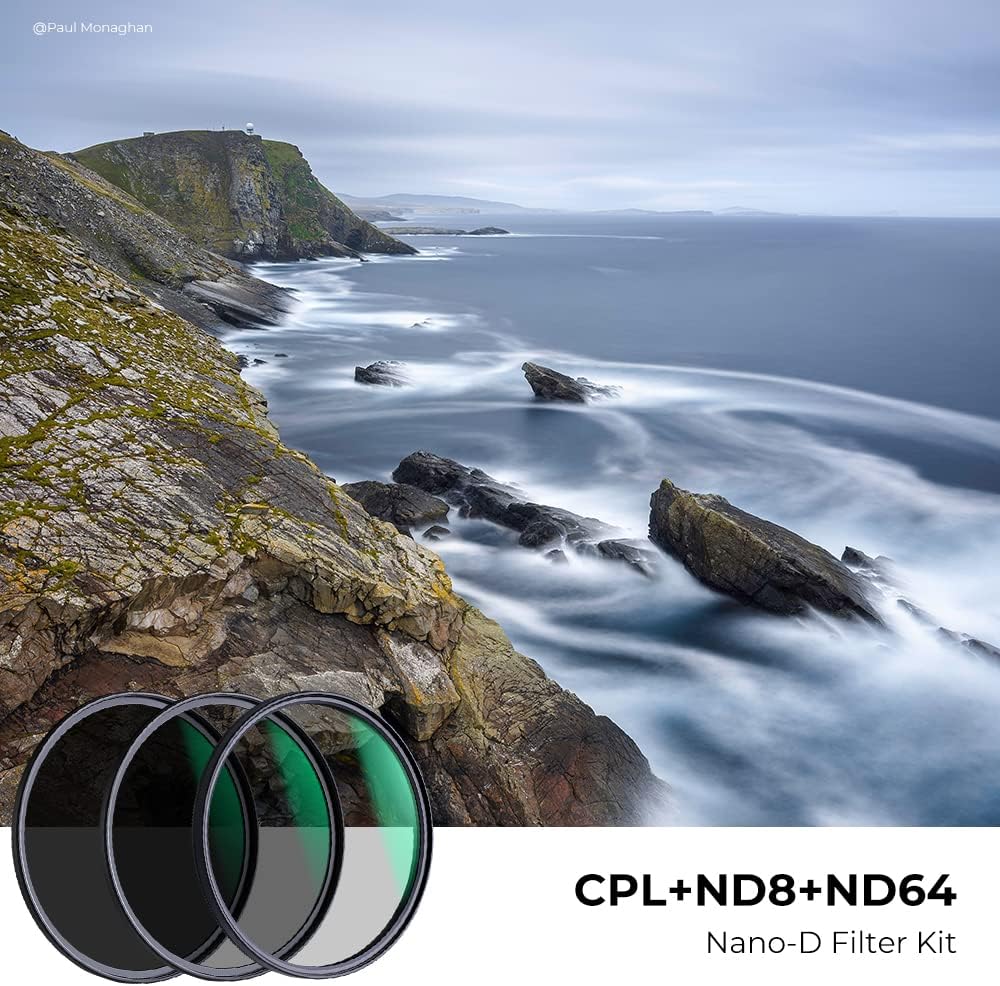 67mm Neutral Density ND8 ND64 CPL Circular Polarizer Filter Set with Multi-Layer Coatings D153041