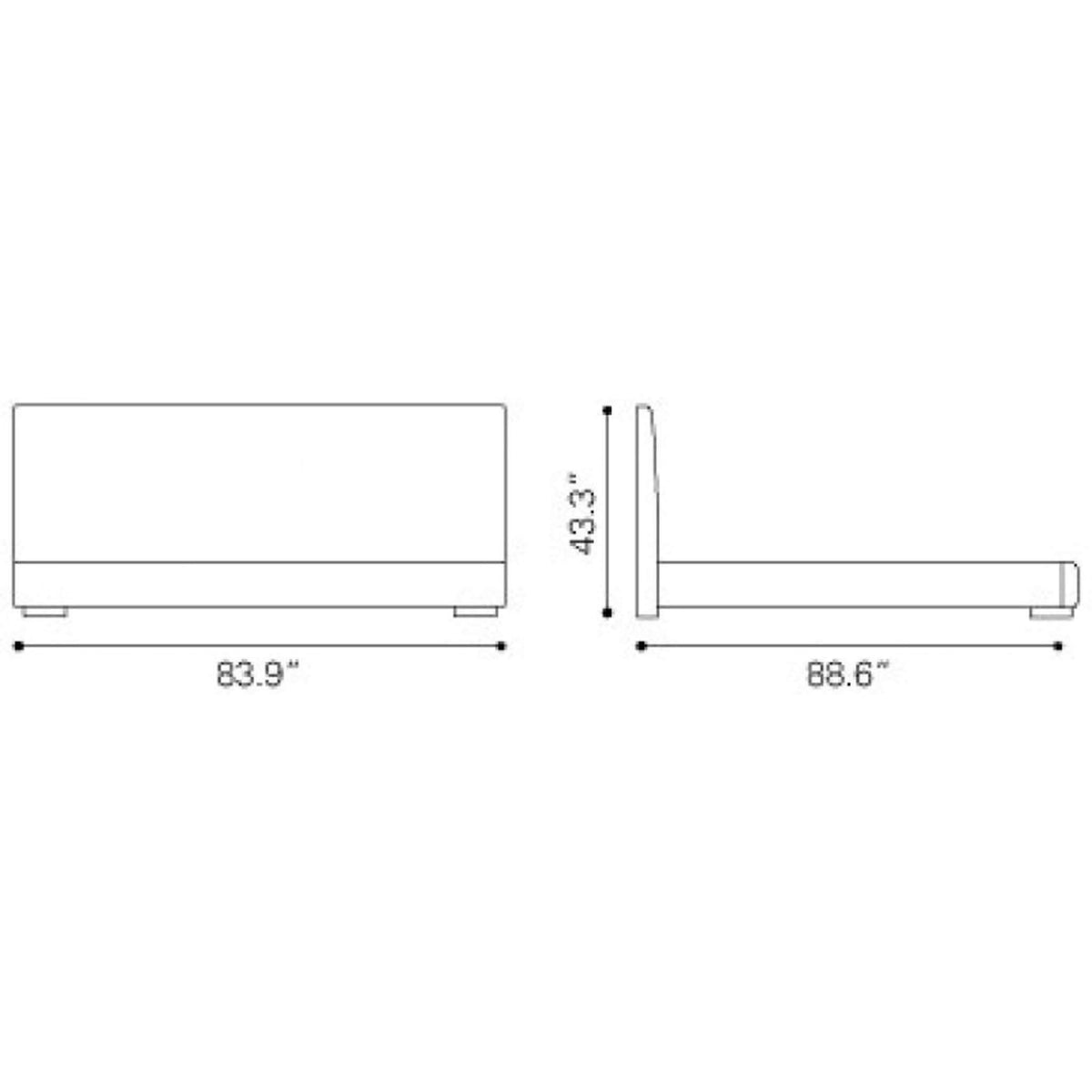 Black King Bed L922