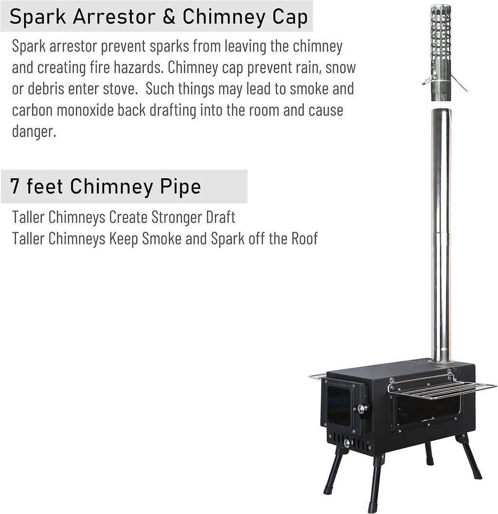 XL Wood Burning Tent Stove Z56482
