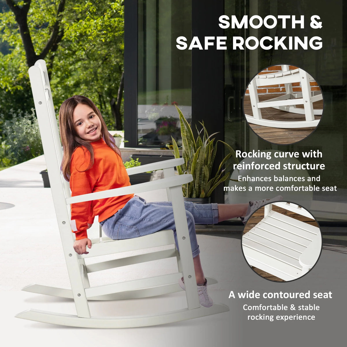 HDPE Outdoor Rocking Chair J4586