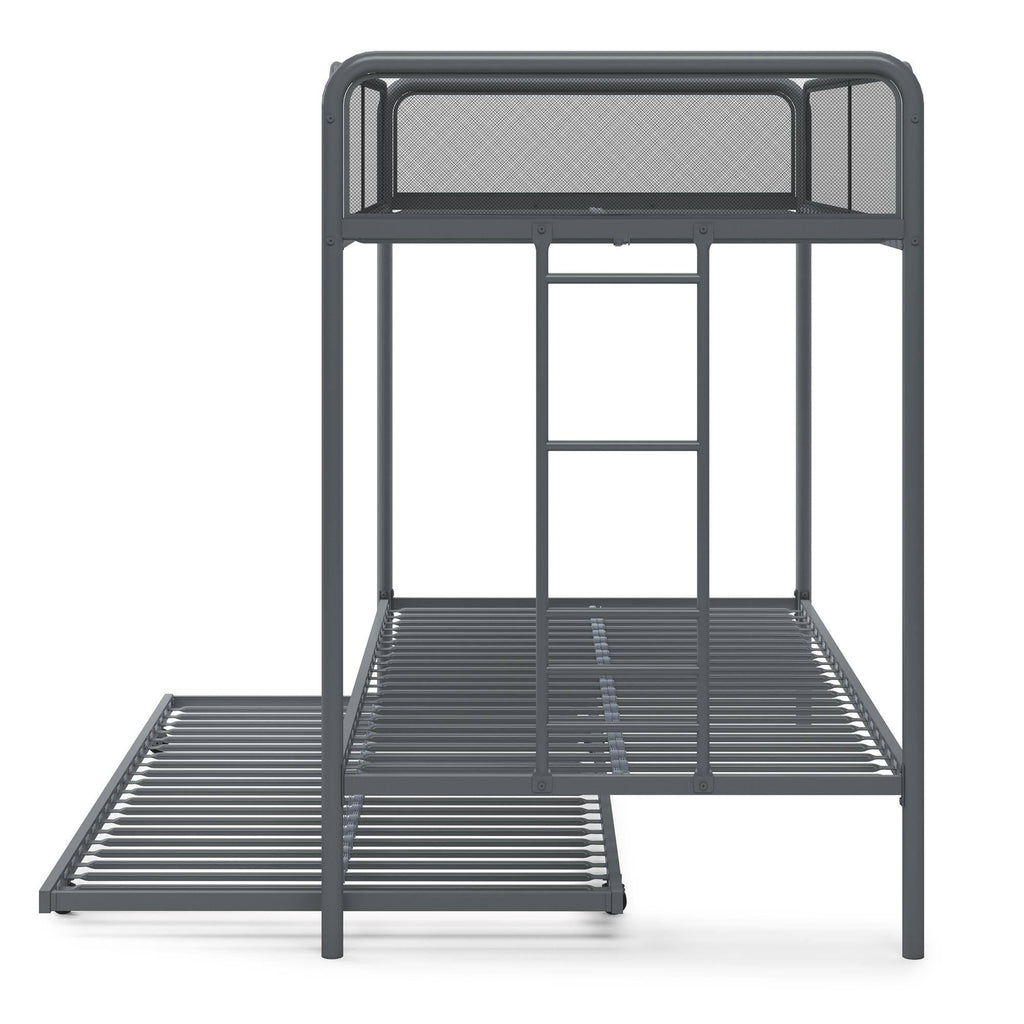 Black Triple Twin Bunk Bed J129