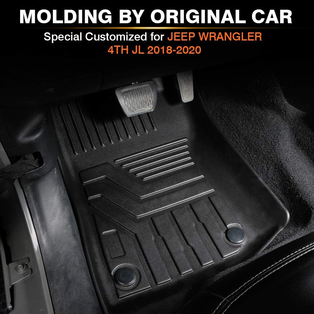 Black TPE Front & Rear Floor Mats B144
