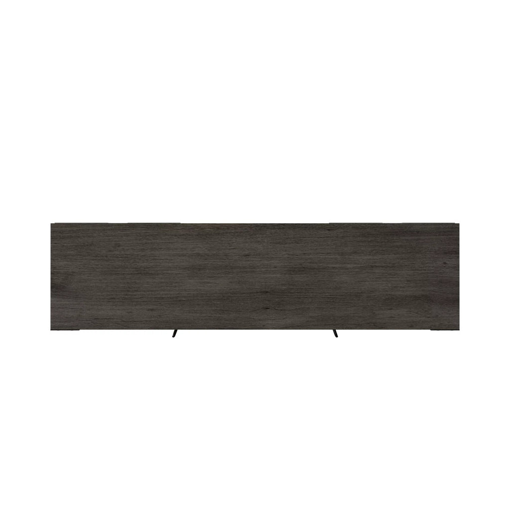 Weathered Gray TV Stand with Planked Doors X69240