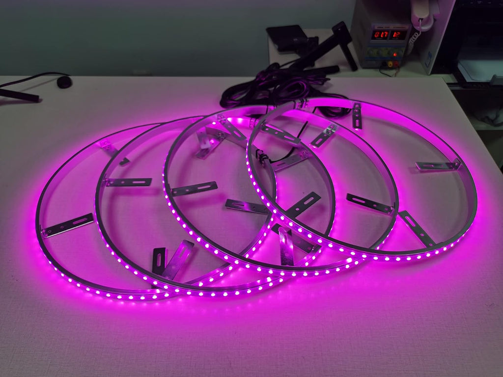 4PCS 15.5” Waterproof LED Wheel Light Kit with App Control H35222