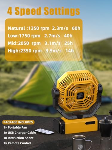 9-Inch Rechargeable Portable Fan Z9993