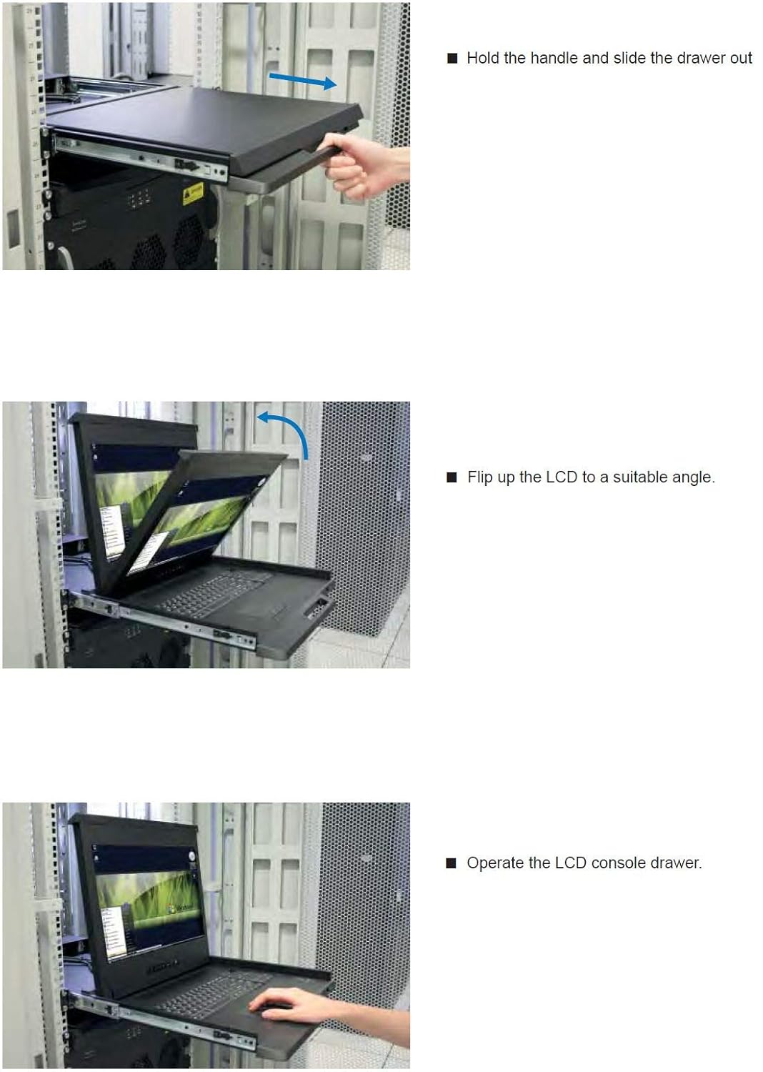 1U 19 Rackmount Monitor with 8 Port KVM Switch, 1440 X 900 G27472