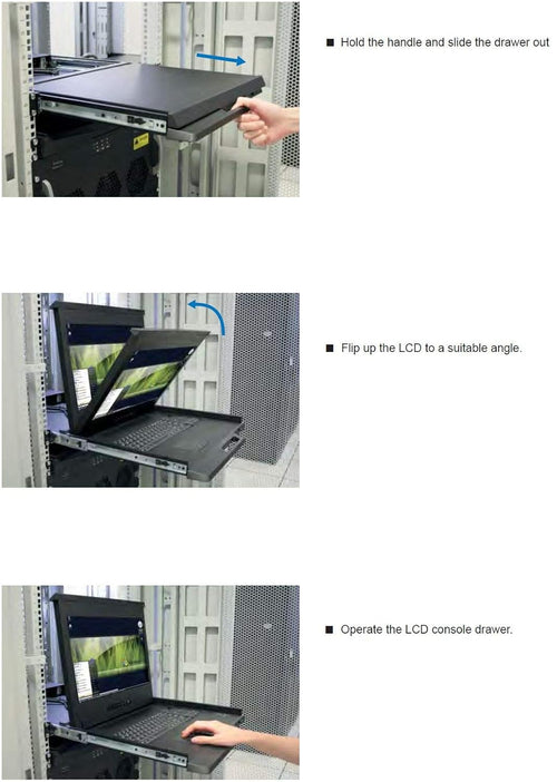 1U 19 Rackmount Monitor with 8 Port KVM Switch, 1440 X 900 G27472